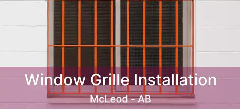  Window Grille Installation McLeod - AB