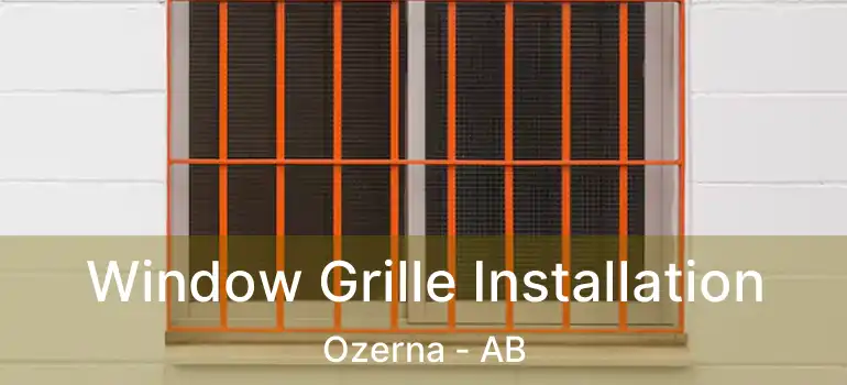  Window Grille Installation Ozerna - AB