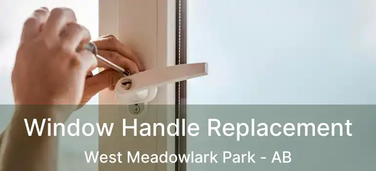  Window Handle Replacement West Meadowlark Park - AB