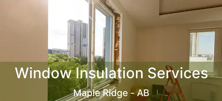  Window Insulation Services Maple Ridge - AB