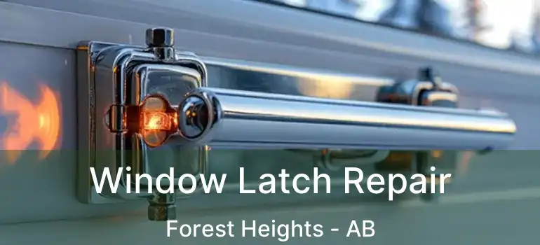  Window Latch Repair Forest Heights - AB