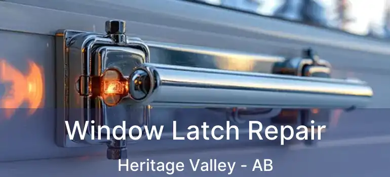  Window Latch Repair Heritage Valley - AB