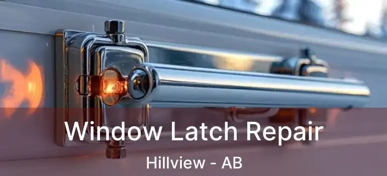  Window Latch Repair Hillview - AB