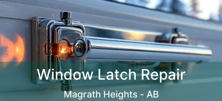  Window Latch Repair Magrath Heights - AB