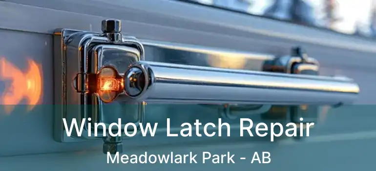  Window Latch Repair Meadowlark Park - AB