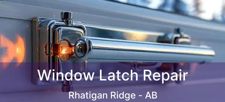  Window Latch Repair Rhatigan Ridge - AB