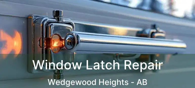  Window Latch Repair Wedgewood Heights - AB