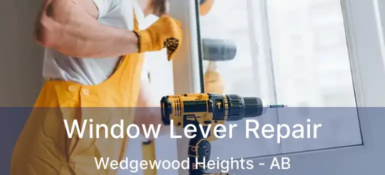  Window Lever Repair Wedgewood Heights - AB