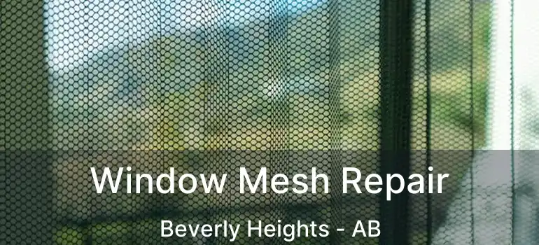  Window Mesh Repair Beverly Heights - AB