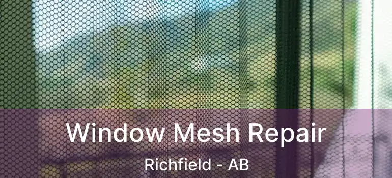  Window Mesh Repair Richfield - AB