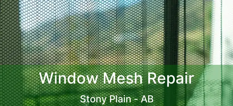  Window Mesh Repair Stony Plain - AB