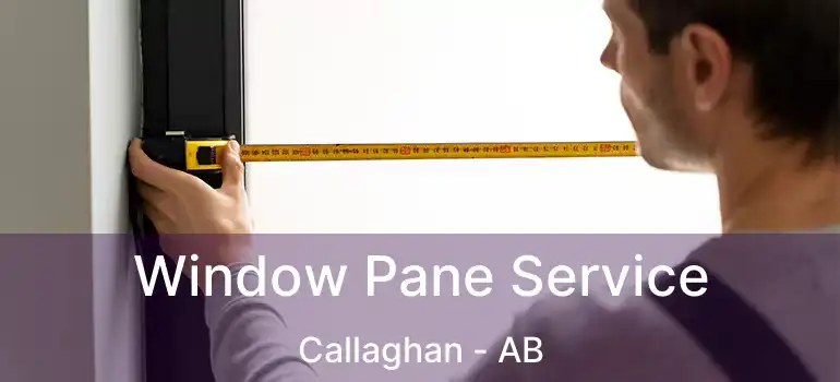  Window Pane Service Callaghan - AB