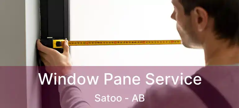  Window Pane Service Satoo - AB
