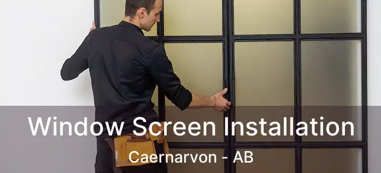  Window Screen Installation Caernarvon - AB