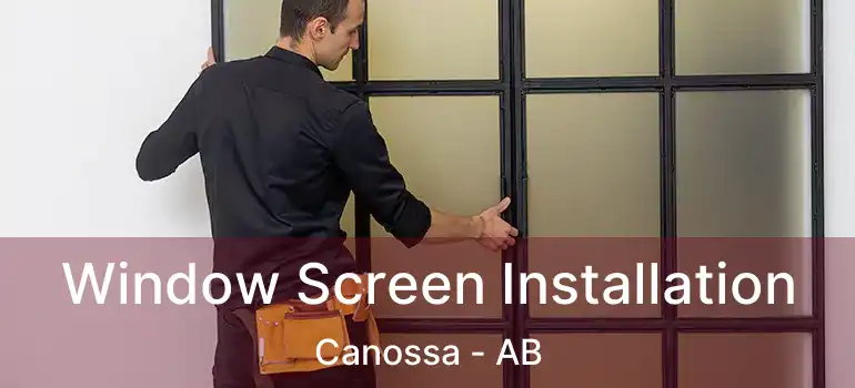  Window Screen Installation Canossa - AB