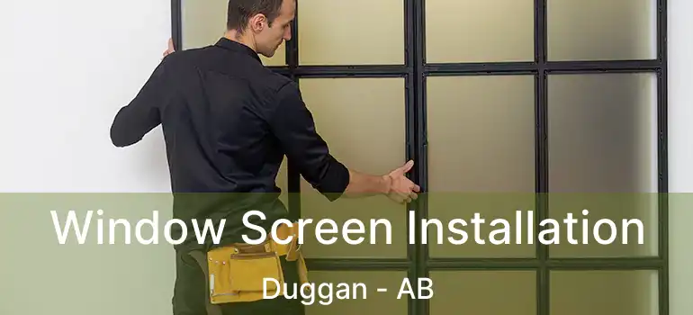  Window Screen Installation Duggan - AB