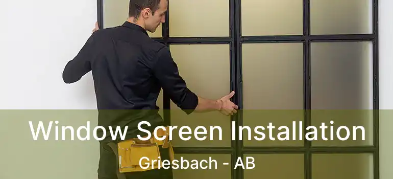  Window Screen Installation Griesbach - AB