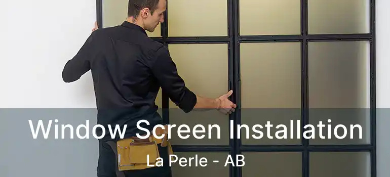  Window Screen Installation La Perle - AB