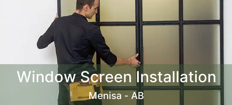  Window Screen Installation Menisa - AB