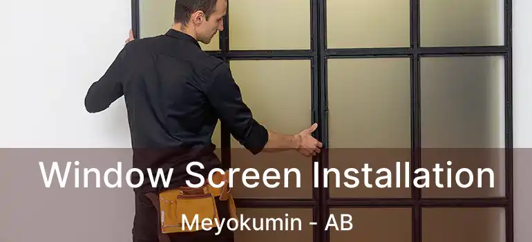  Window Screen Installation Meyokumin - AB