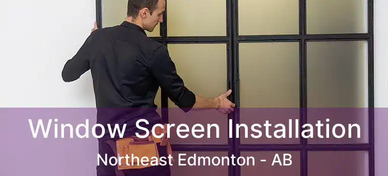  Window Screen Installation Northeast Edmonton - AB