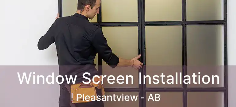 Window Screen Installation Pleasantview - AB