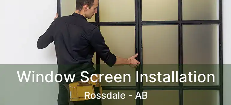  Window Screen Installation Rossdale - AB