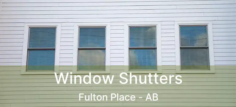  Window Shutters Fulton Place - AB