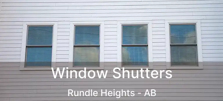  Window Shutters Rundle Heights - AB