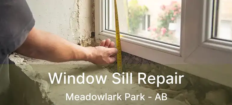  Window Sill Repair Meadowlark Park - AB