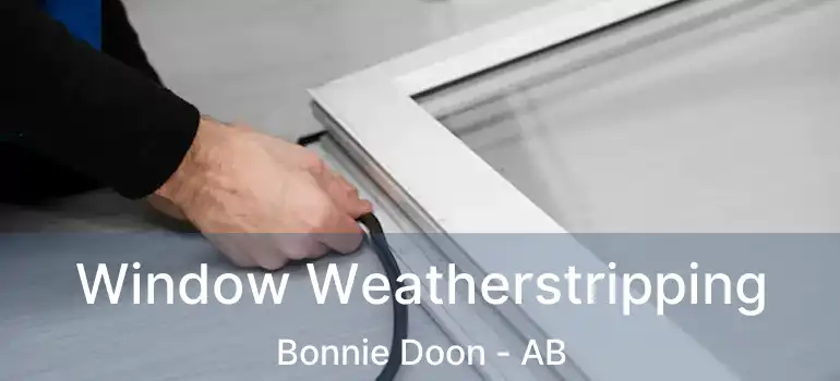  Window Weatherstripping Bonnie Doon - AB