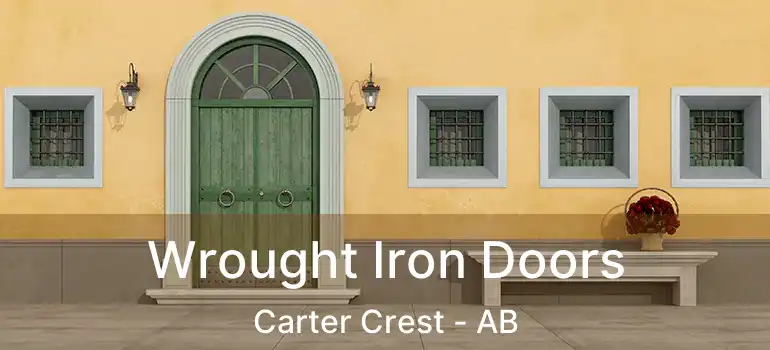  Wrought Iron Doors Carter Crest - AB